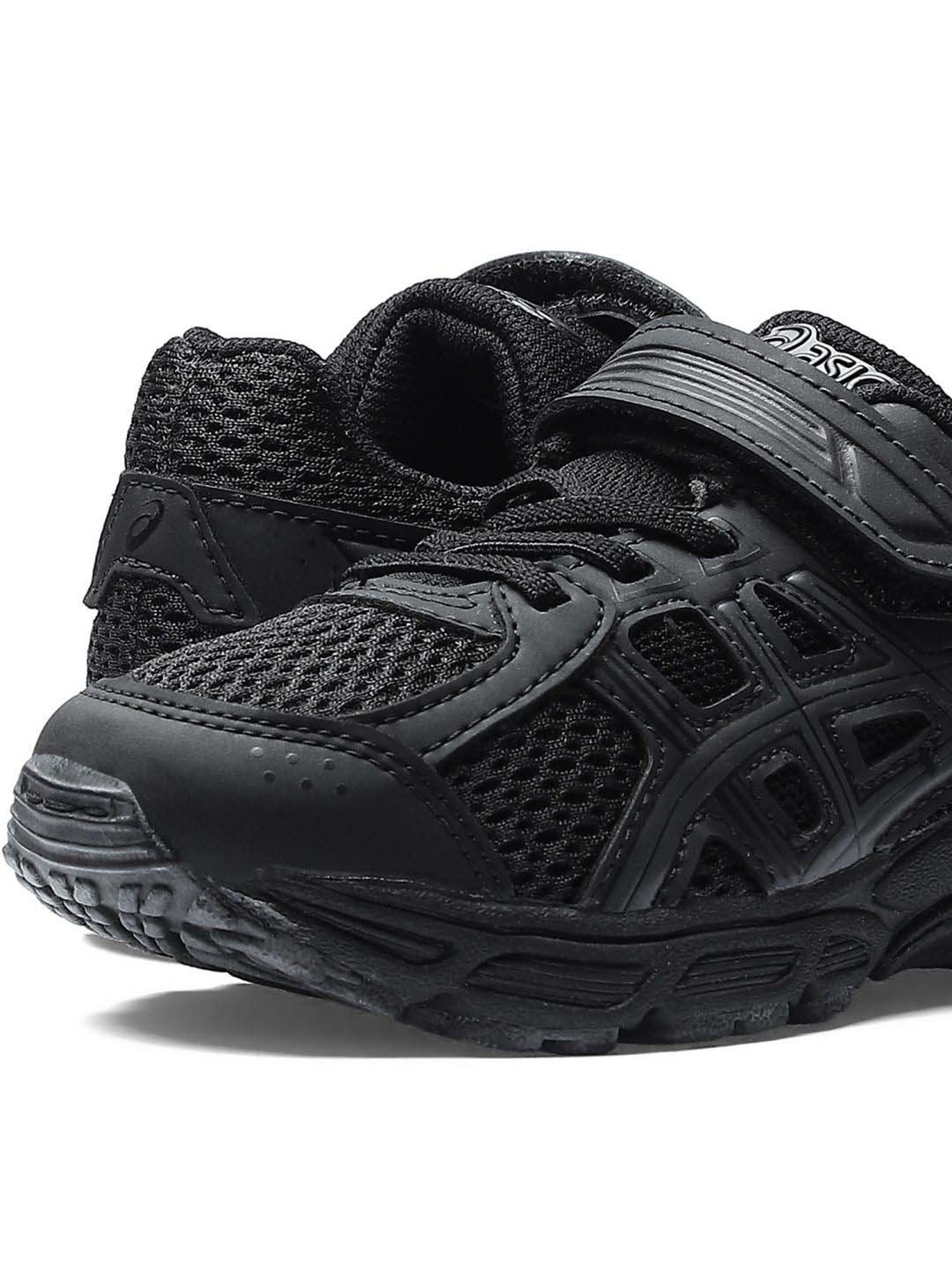 Asics Kids CONTEND 4B + VEL Black Velcro Shoes