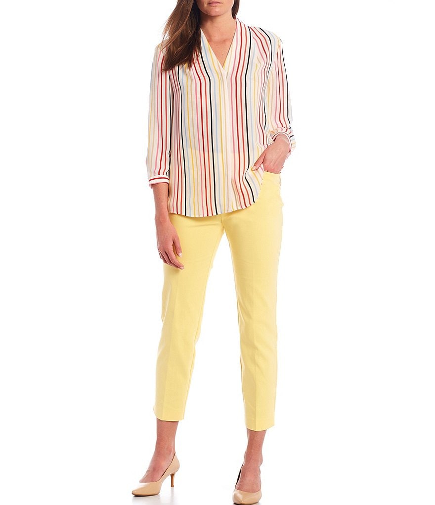 Westbound Petite Size Linen Capri Pants