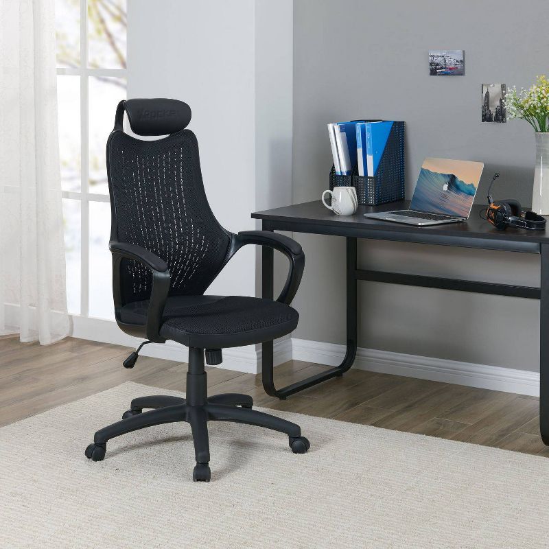 Mesh PC Gaming Office Chair Black - X Rocker