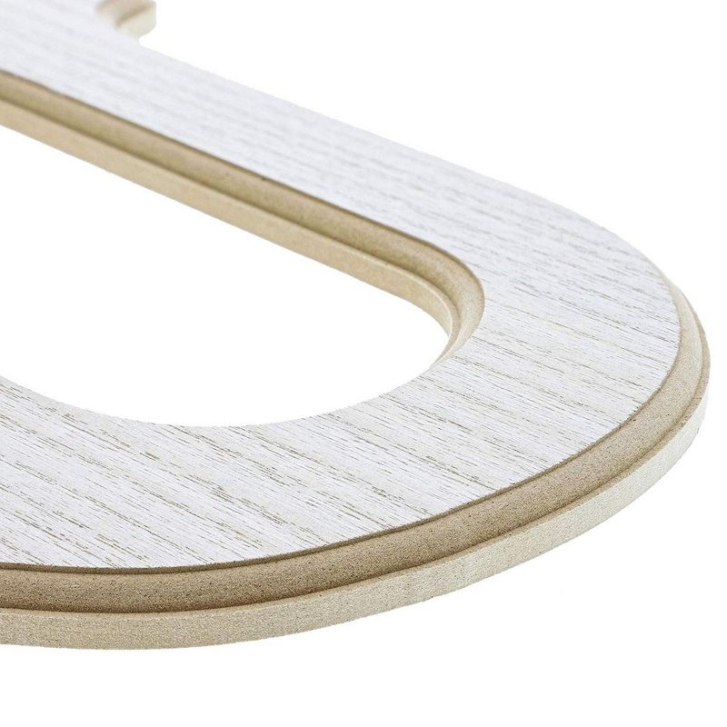 Genie Crafts Unfinished Wood 12-Inch Decorative Letters U Alphabet for DIY Crafts & Home Wall Decor