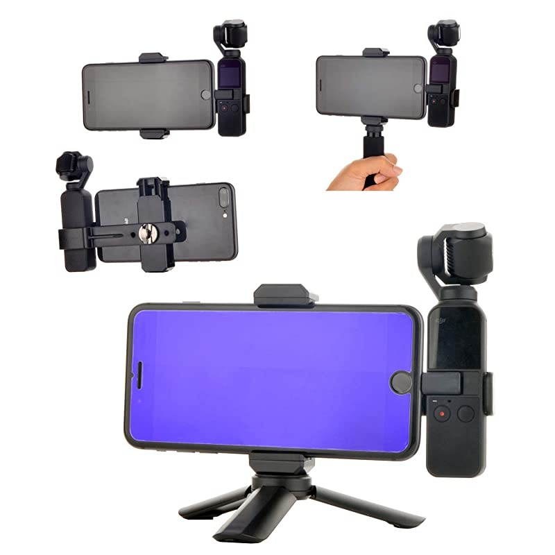 Kit for Dji OSMO Pocket/Pocket 2, Handheld Mount Adapter Tripod Case Expansion Phone Bracket Screen Protector for Osmo Pocket/Pocket 2