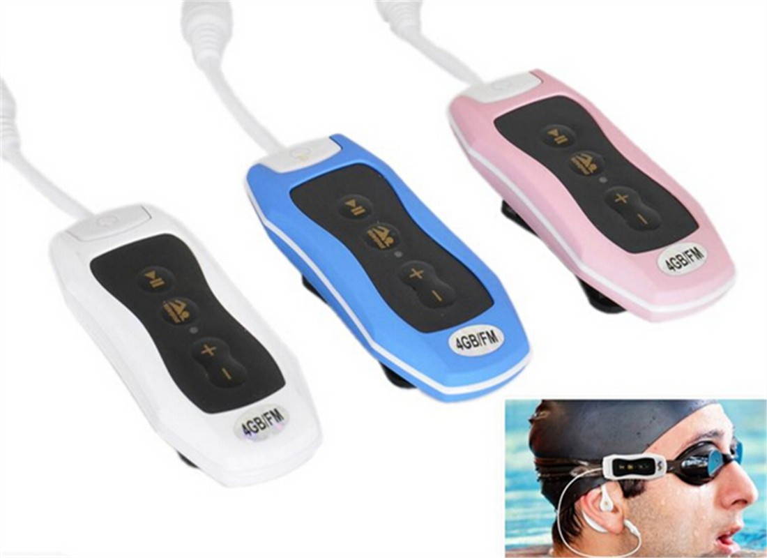 4GB Waterproof MP3 Music Player Swimming Diving Surfing Underwater Sports FM