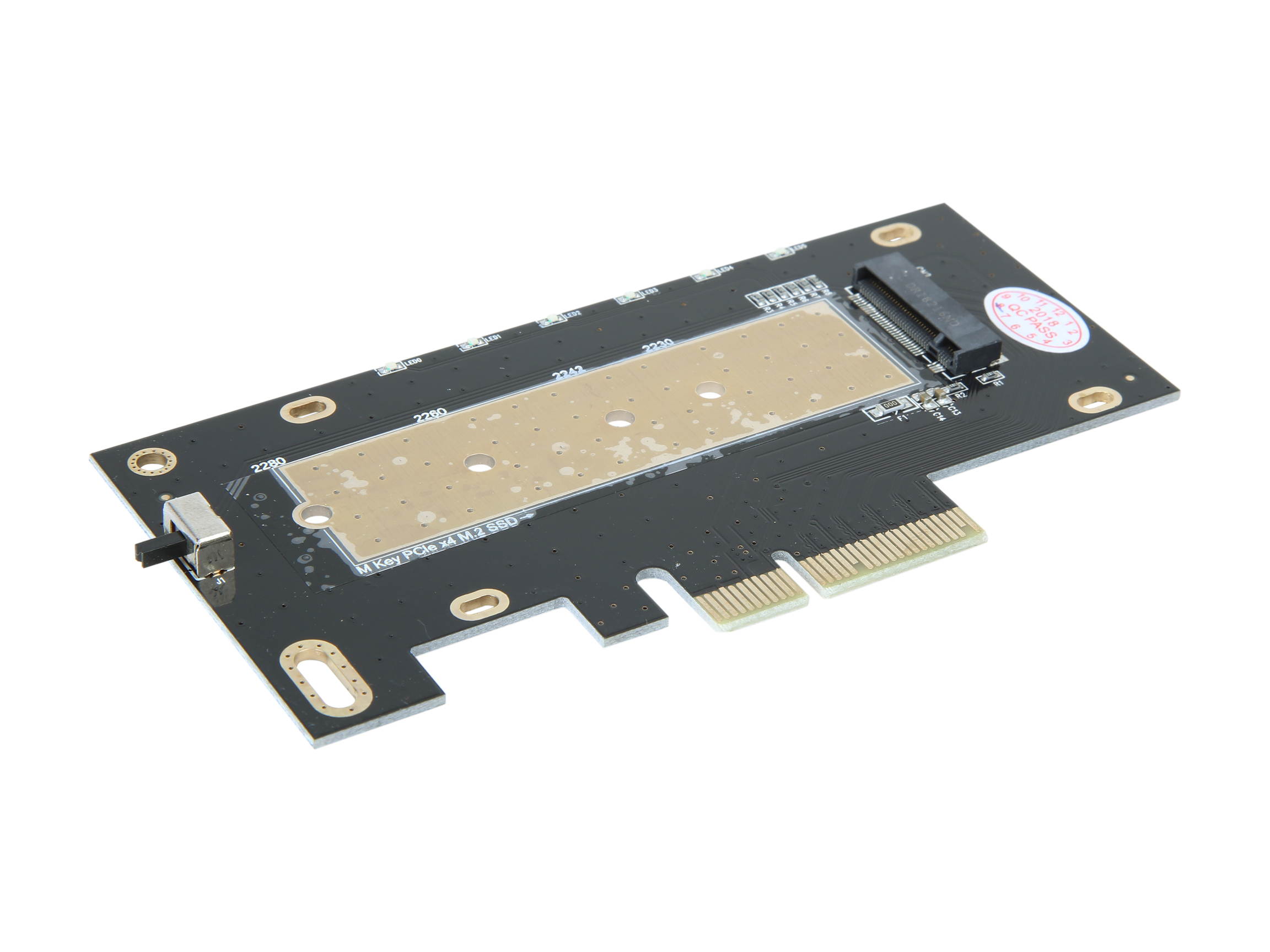 Silverstone ECM24 M.2 NVMe SSD to PCIe 3.0 x4 adapter with heatsink