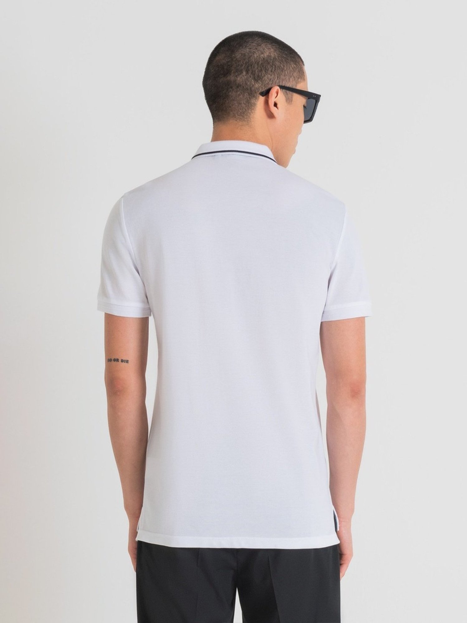 Antony Morato White Slim Fit Polo T-Shirt