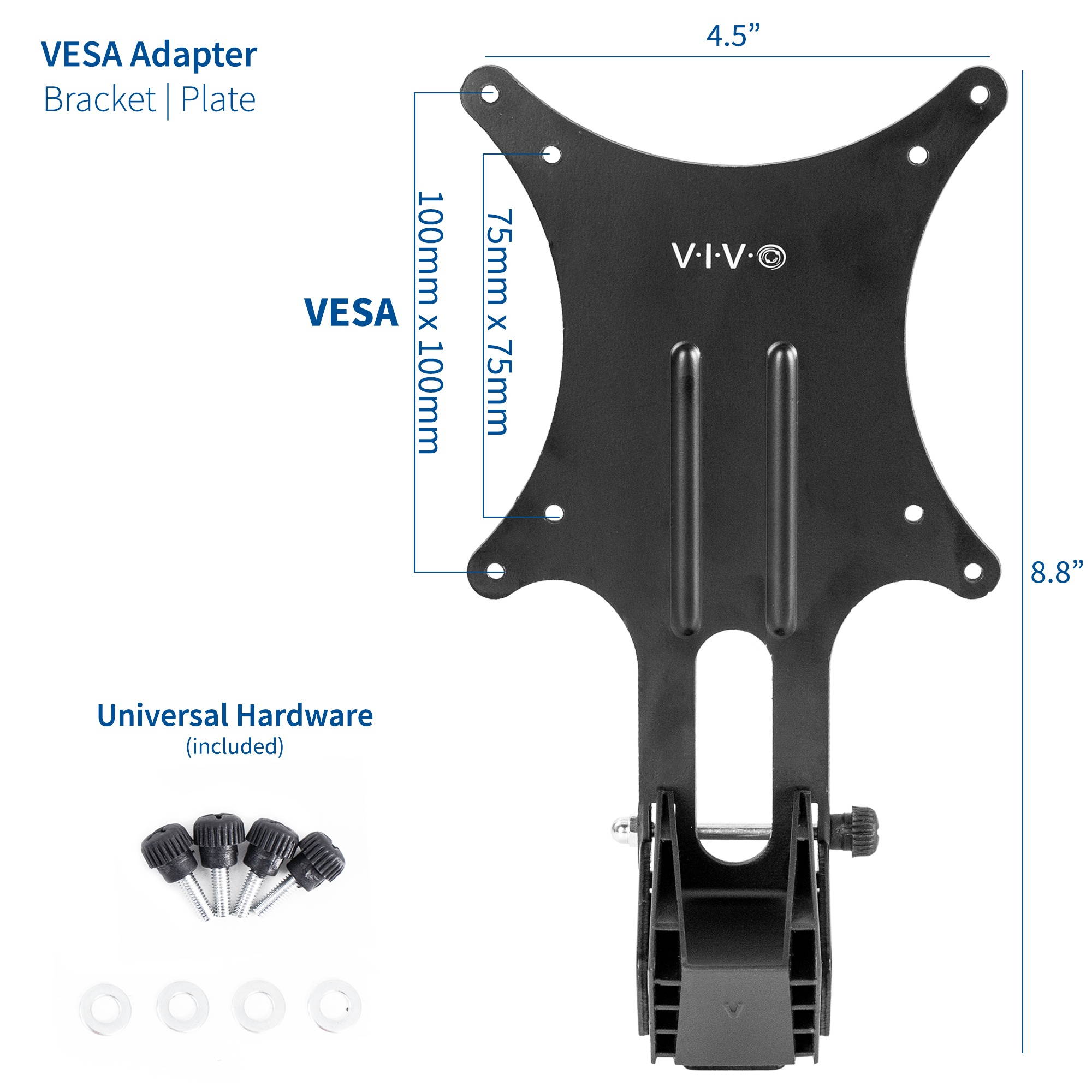 VIVO VESA Adapter Plate Bracket Attachment Kit Designed for Compatible Asus Monitors (MOUNT-ASMX01)
