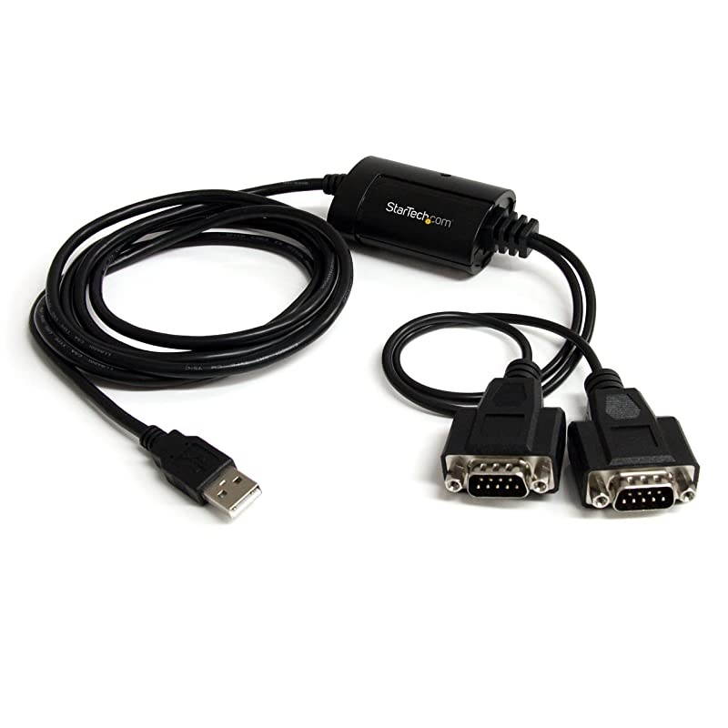 com USB to Serial Adapter 2 Port COM Port Retention FTDI USB to RS232 Adapter Cable USB to Serial Converter ICUSB2322F