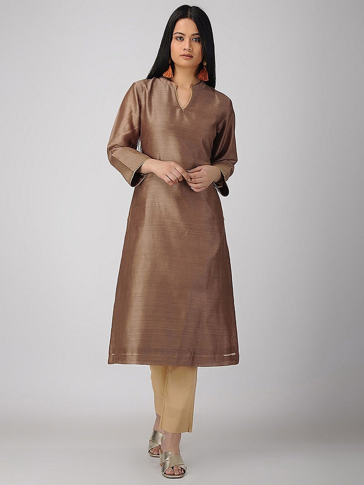 Smriti Gupta Rozanna Brown Kurta