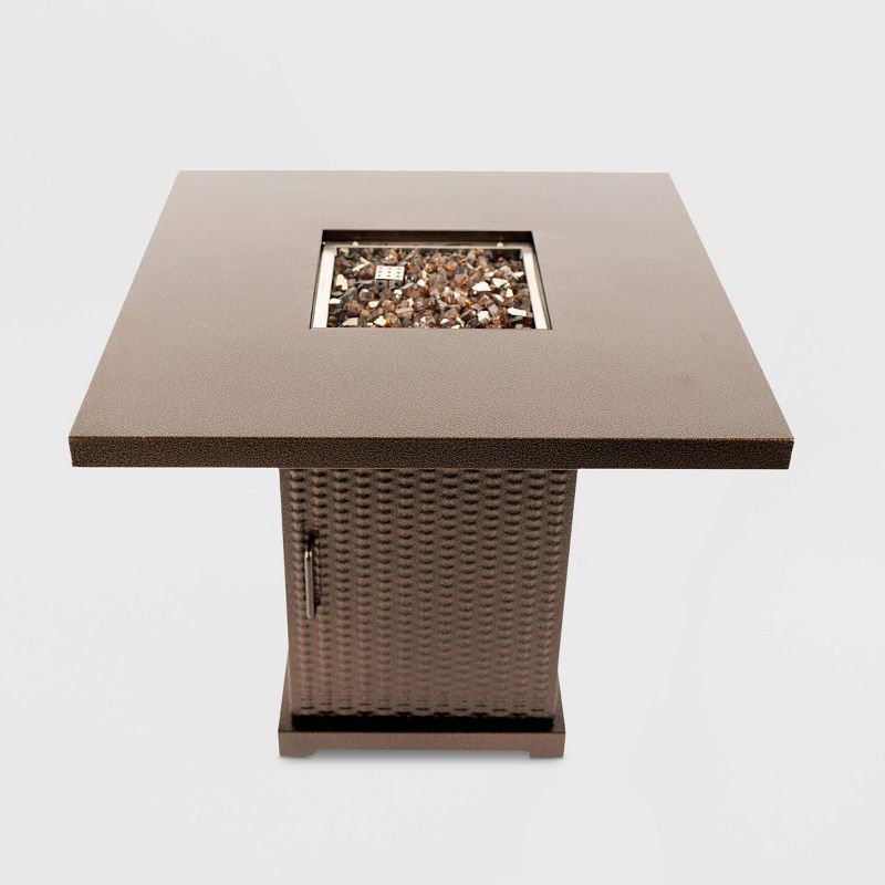 Pleasant Hearth Warren Gas Fire Pit Table