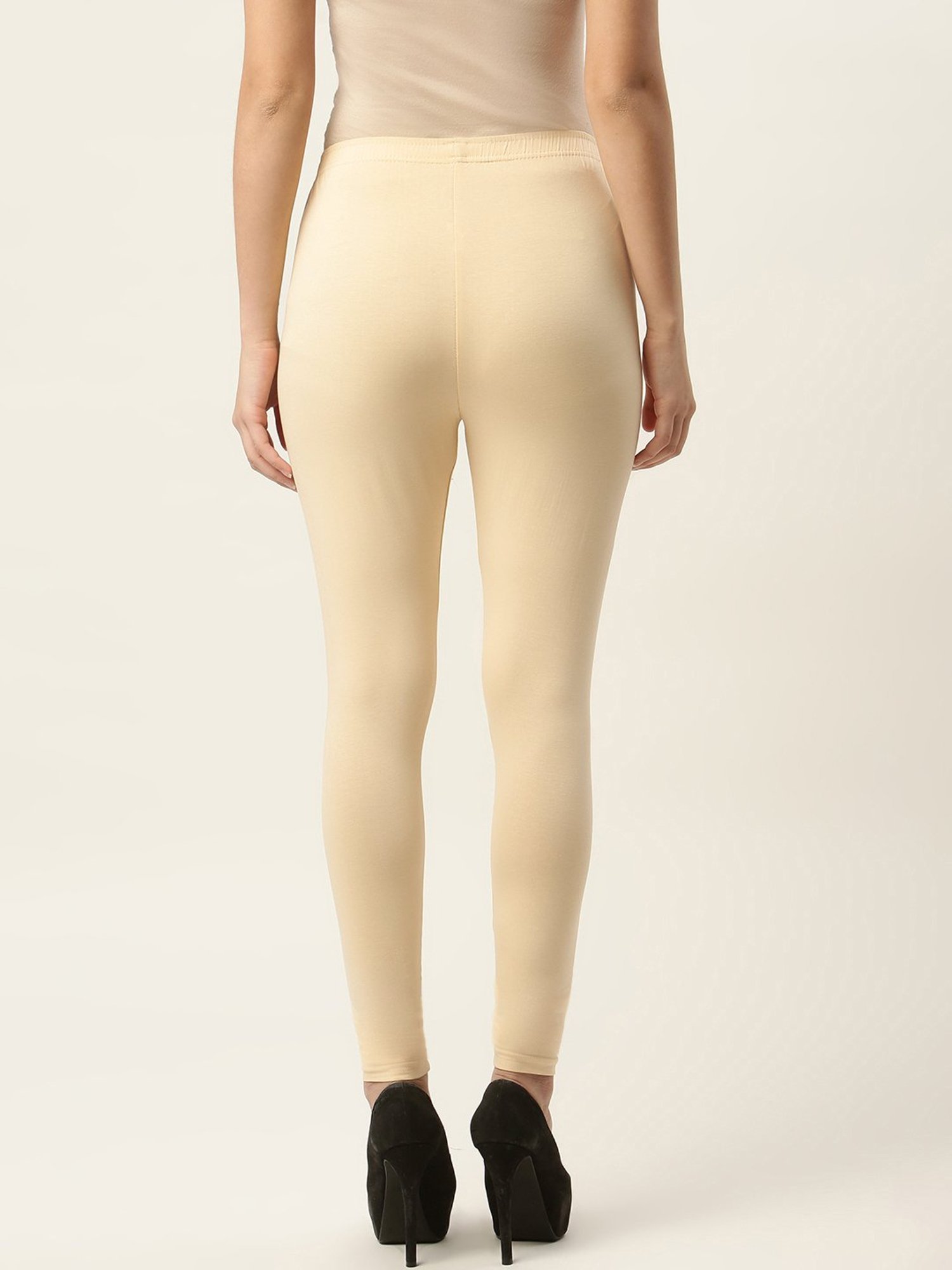 Ms.Lingies Cream Cotton Leggings