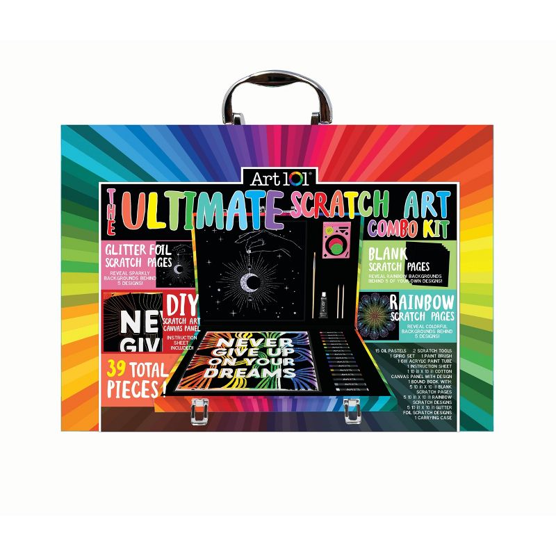 Art 101 41pc Ultimate Scratch Art Combo Kit