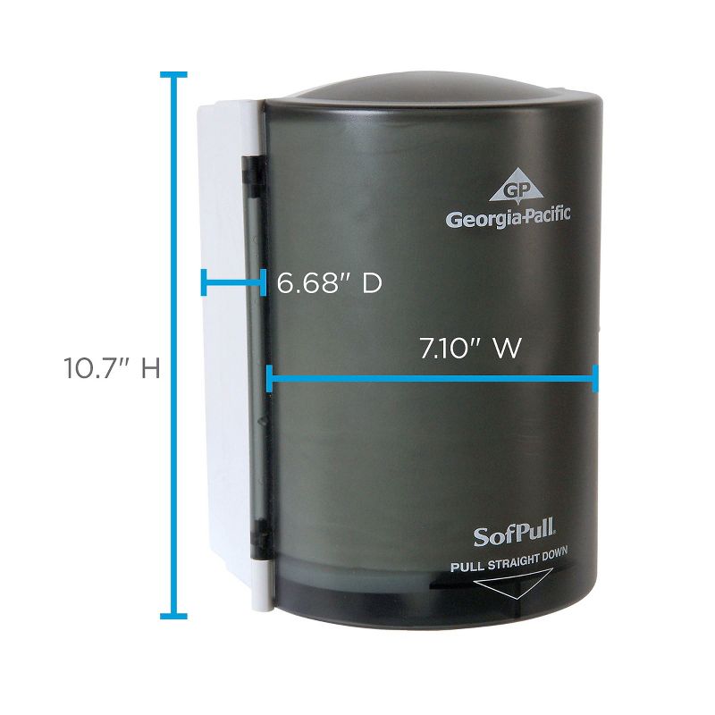 Georgia Pacific Professional Junior C-Pull Towel Dispenser 7 1/10w x 6 11/16 x 10 3/4 Translucent