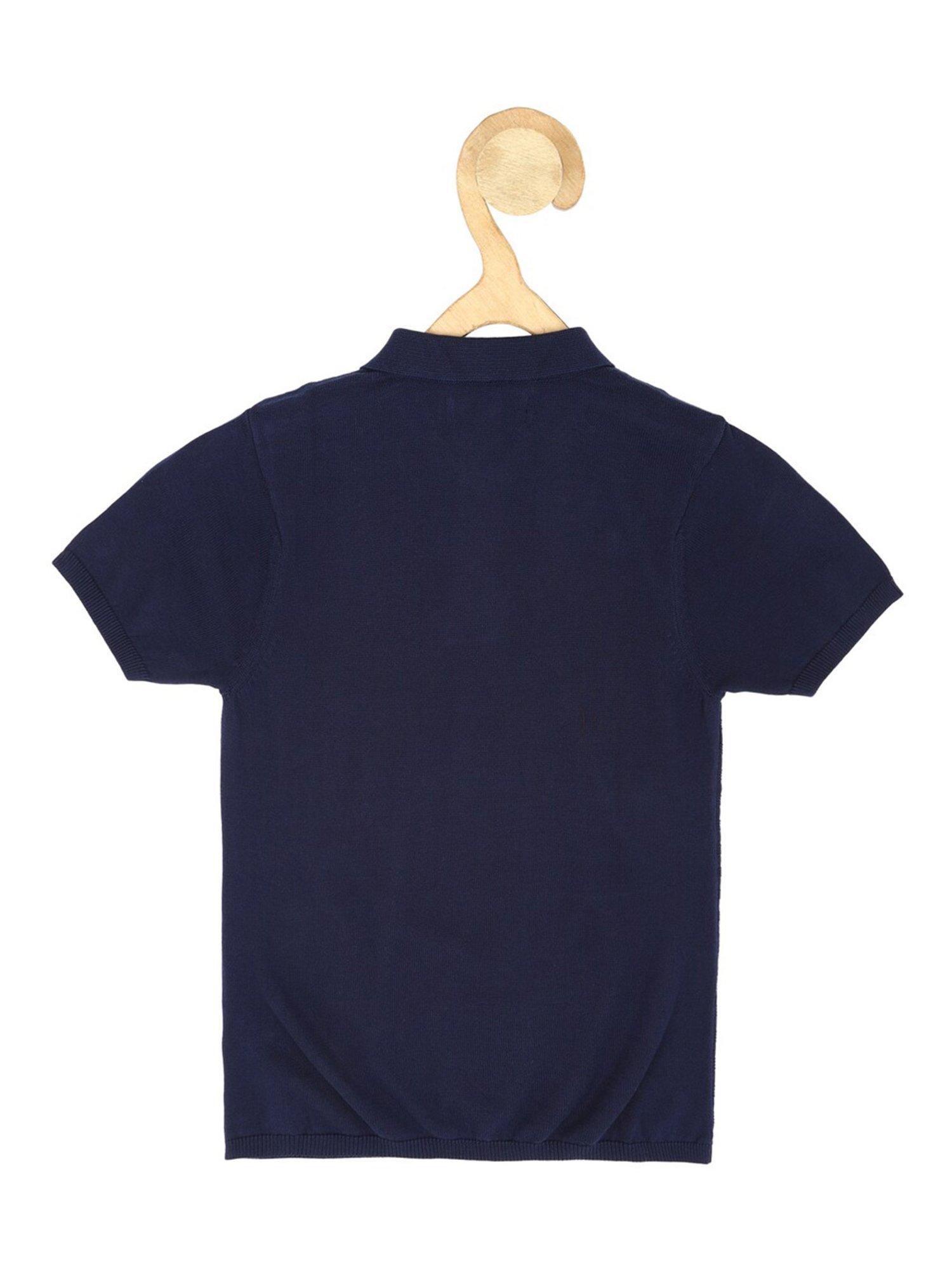 Allen Solly Junior Yellow Logo Print Polo T-Shirt