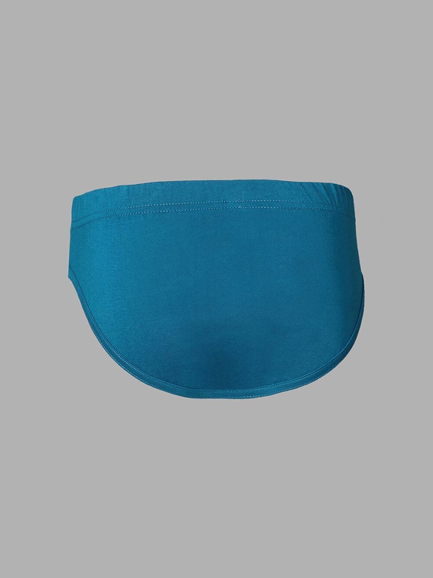 Van Heusen Regular Fit Anti Bacterial Colour Fresh Solid Briefs - Pack of 2 - Deep Lagoon