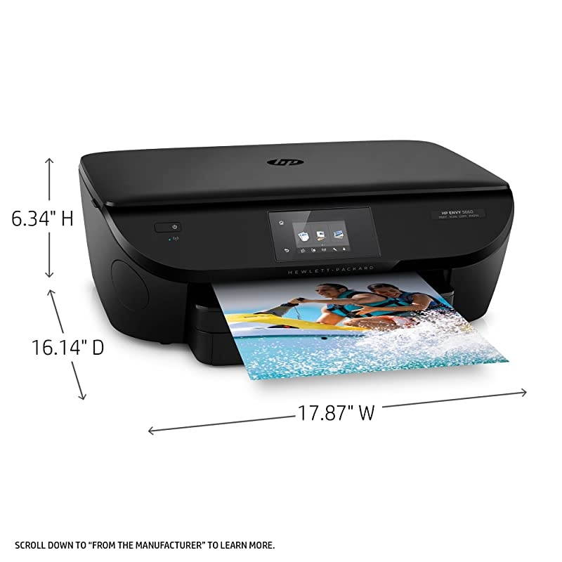 Envy 5660 Wireless All-in-One Photo Printer with Mobile Printing,  Instant Ink or  Dash replenishment ready (F8B04A)