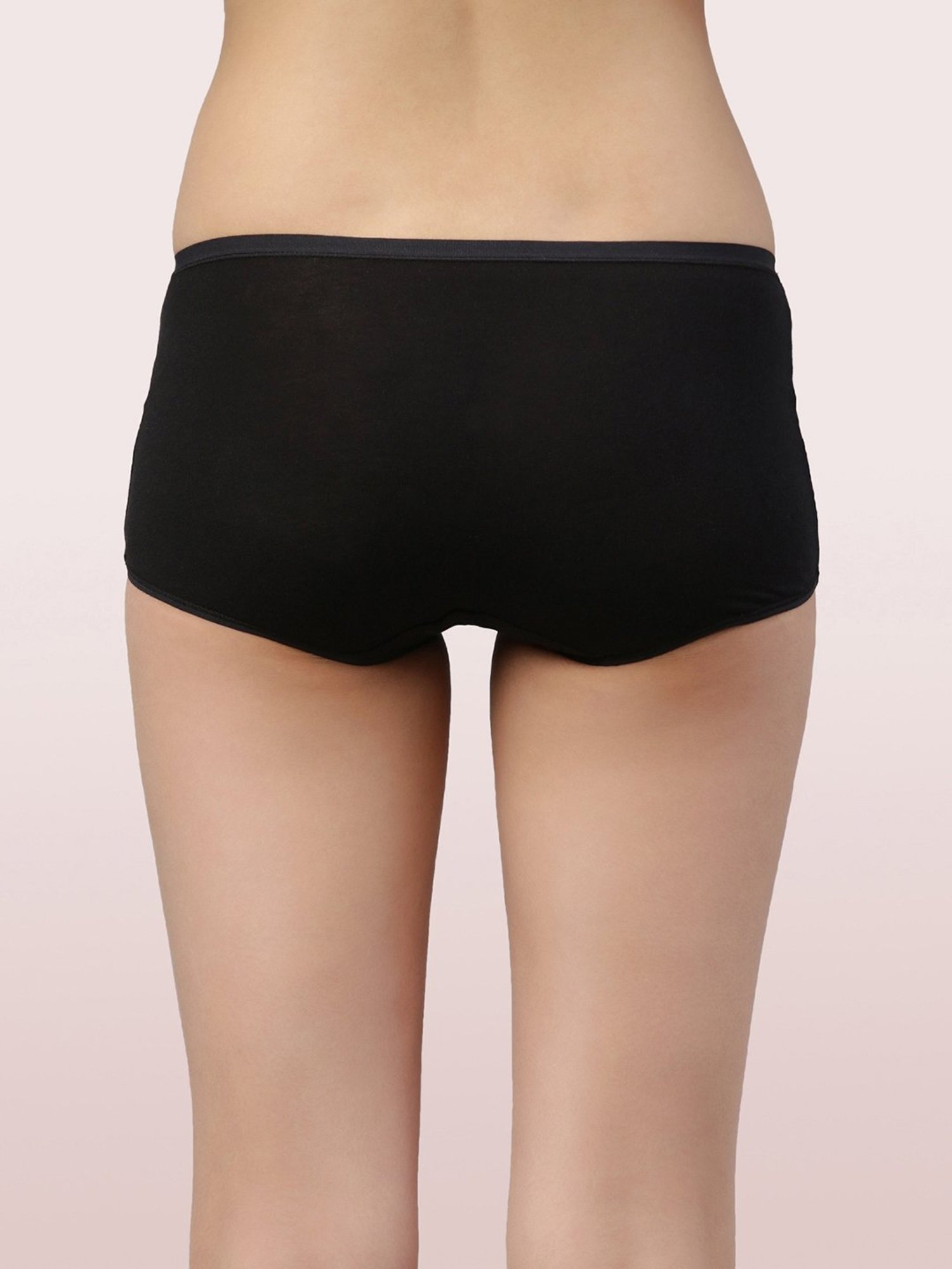 Enamor Black Boyshorts Panty