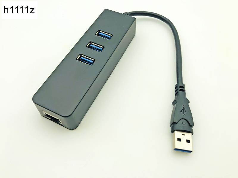 USB 3.0 Ethernet Adapter with 3 Ports USB3.0 HUB USB RJ45 Gigabit Ethernet Lan 10/100/1000 Mbps Network Card for Macbook Laptop