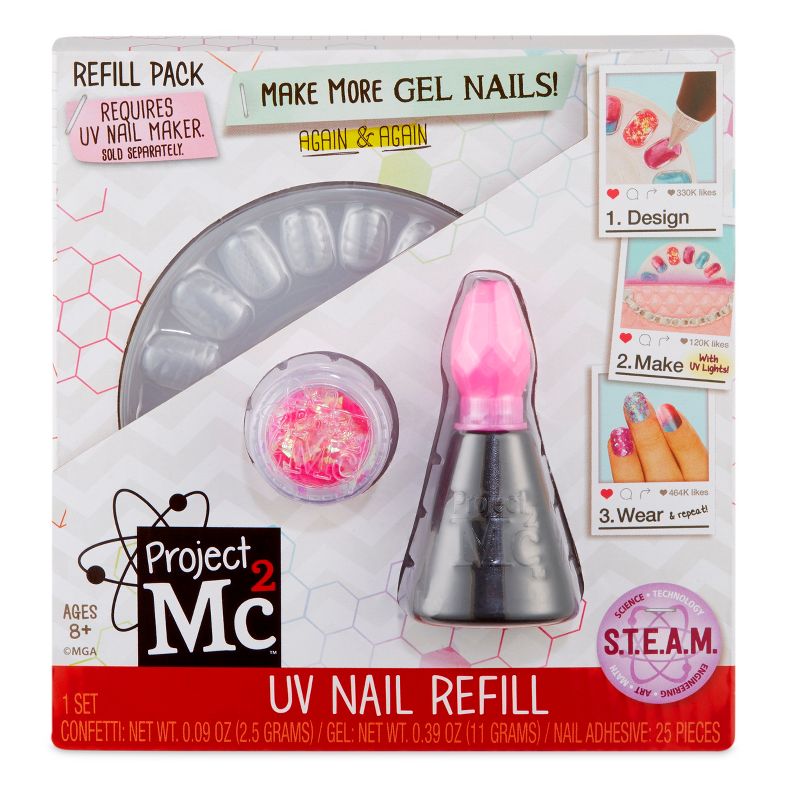 Project Mc2 UV Nail Maker DIY Design Kit Refill Light Pink