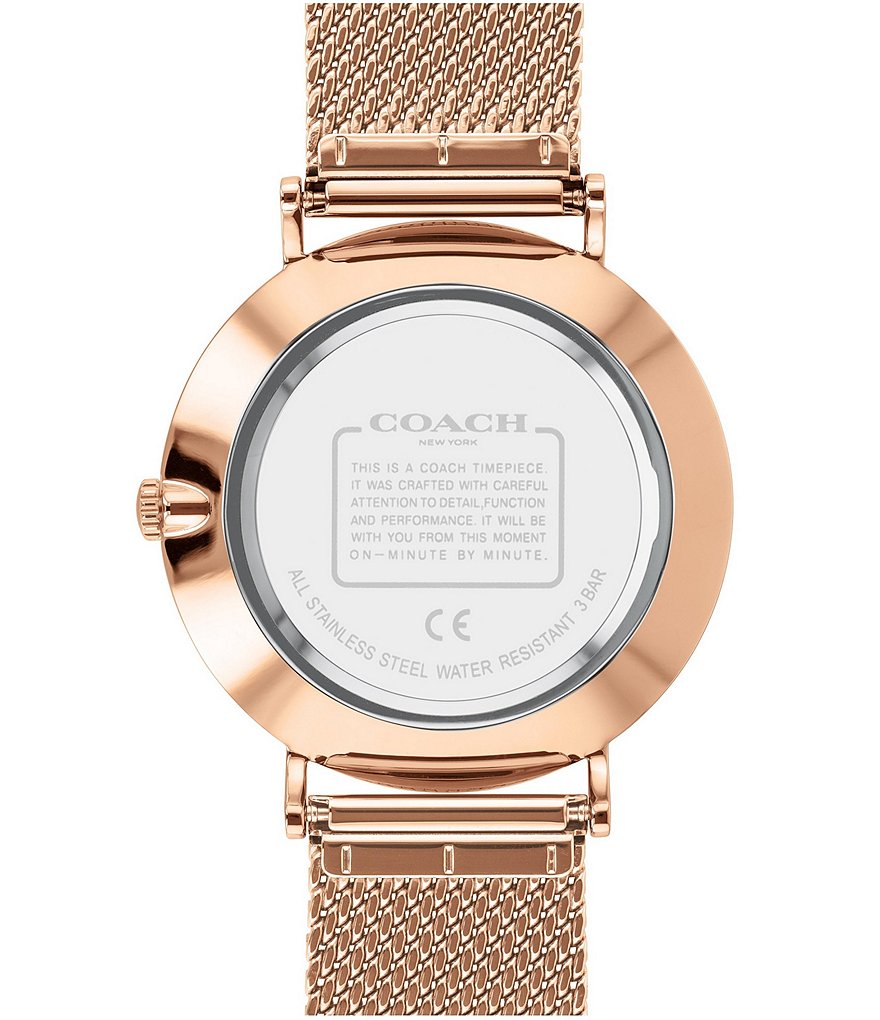 COACH Charles Mesh Bracelet Watch
