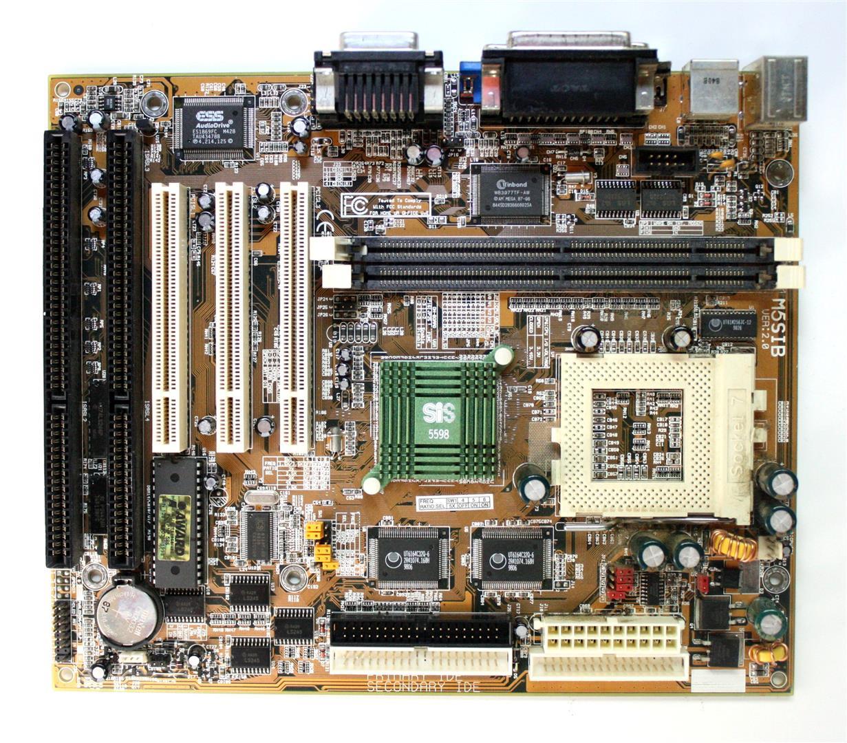 MB, Audio/Video, rev 2, 2 dimm slots, 3 pci slots