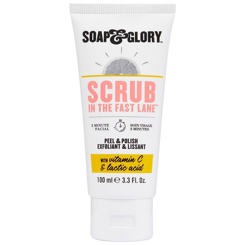 Soap & Glory Scrub In The Fast Lane 2 Minute Facial Peel & Polish - 3.3 fl oz