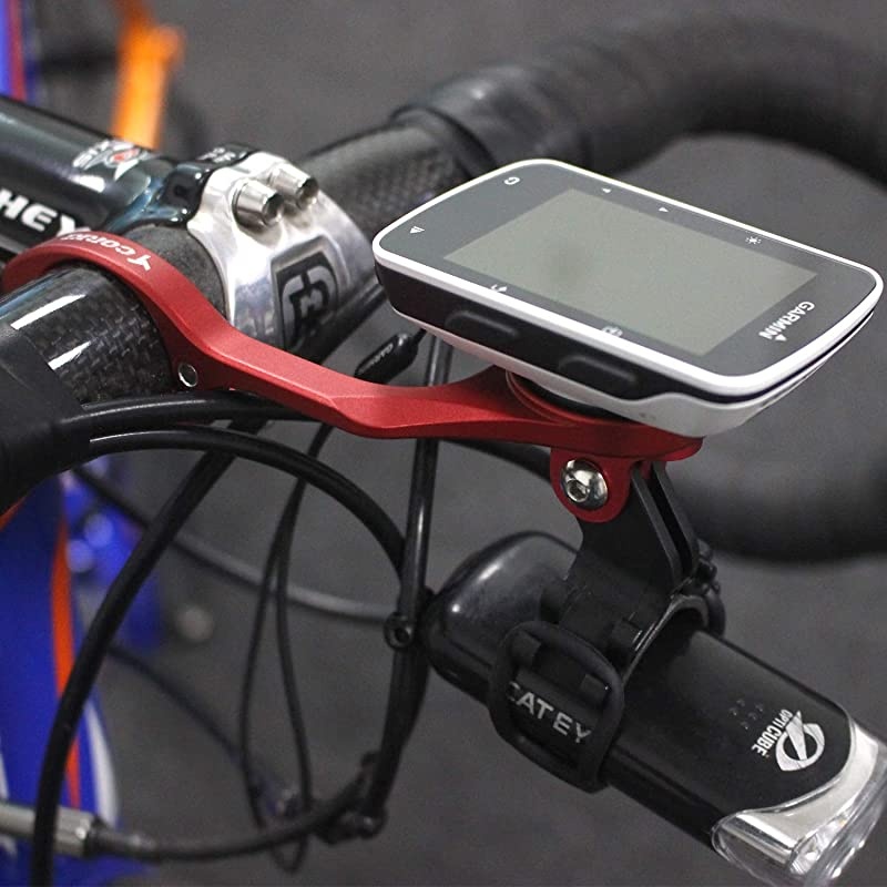 Bike Out-Front Mount for Garmin GPS Cycling Edge 130 520 530 830 1030 Compatible with 31.8mm/25.4mm Bicycle Handlebar