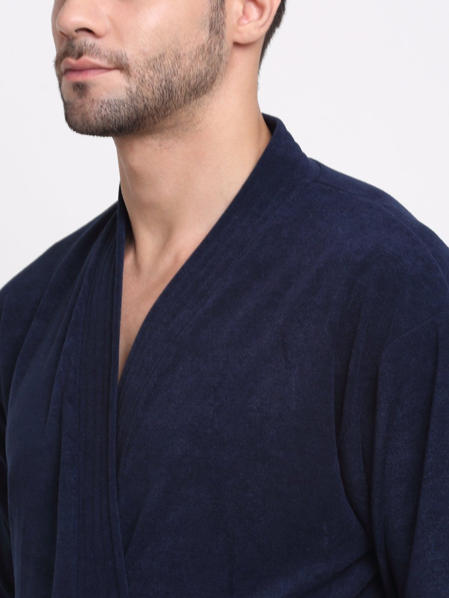 Trident Comfort Living Grey Cotton 380 GSM Bathrobe