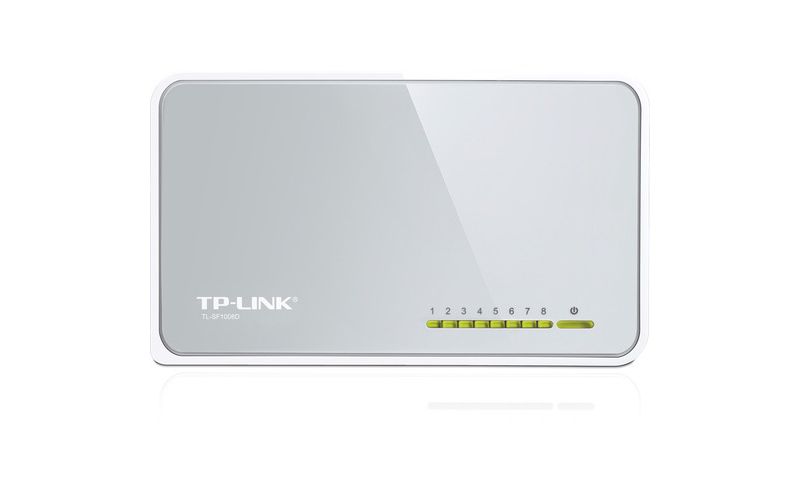 TP-LINK TL-SF1008D 8-port 10/100Mbps Desktop Switch - 8 Ports - 8 x RJ-45 - 10/100Base-TX