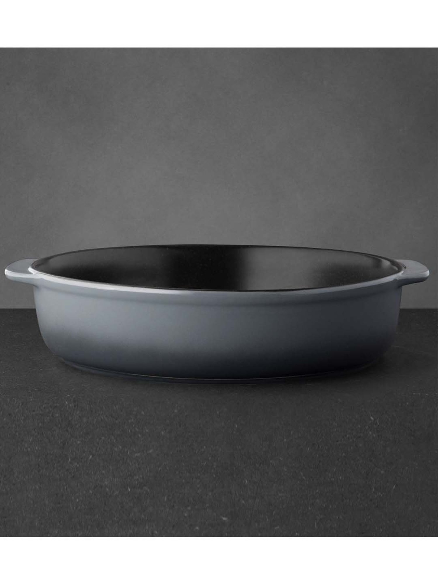 BERGHOFF Gem Black & Dark Grey Stoneware Baking Dish - Set of 1