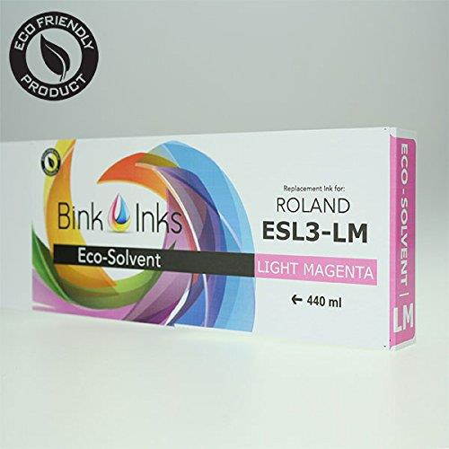 Bink Inks Replacement Light Magenta 440mL Eco-Sol MAX Ink Cartridge for Roland Printers ESL3-4LM