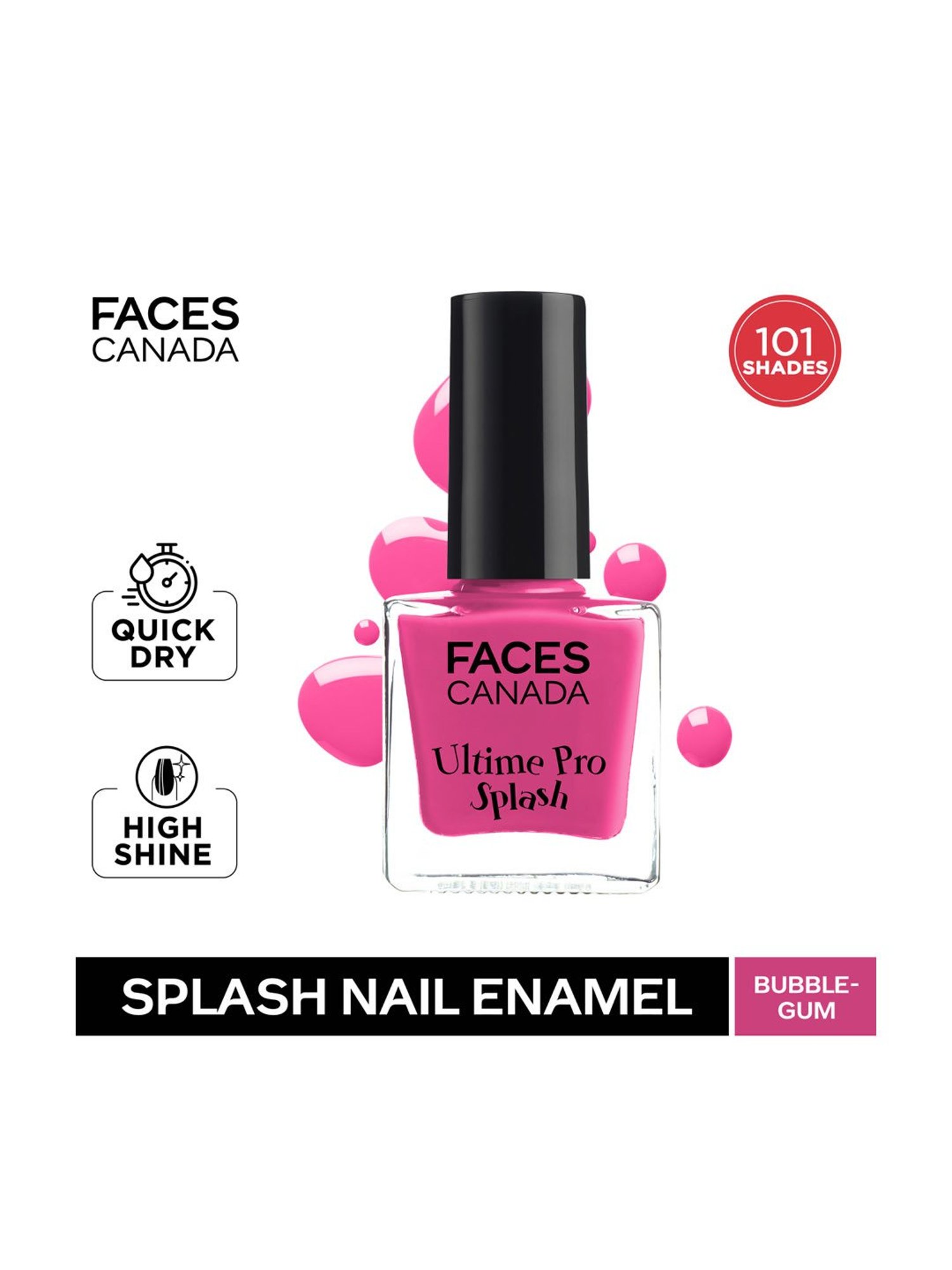 Faces Canada Splash Nail Enamel Bubblegum 104 - 8 ml