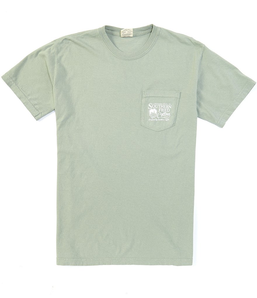 Southern Fried Cotton Men's Our Boy Buck Short-Sleeve Pocket Graphic Tee