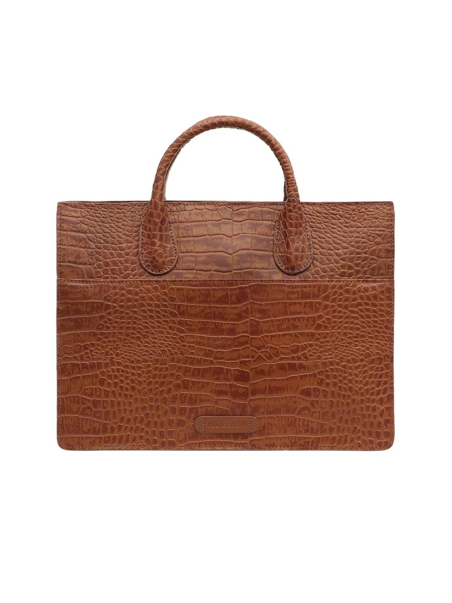 Baggit Brown PVC Solid Laptop Messenger Bag