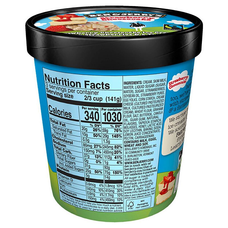 Ben & Jerry's Strawberry Cheesecake Ice Cream - 16oz