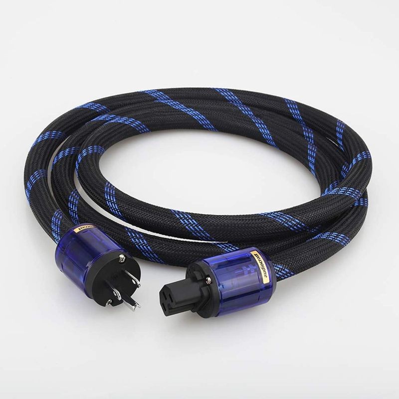 10 x DC Power Right Angle Barrel Male Jack Plug with Wire PC DIY 5.5 x 2.1mm