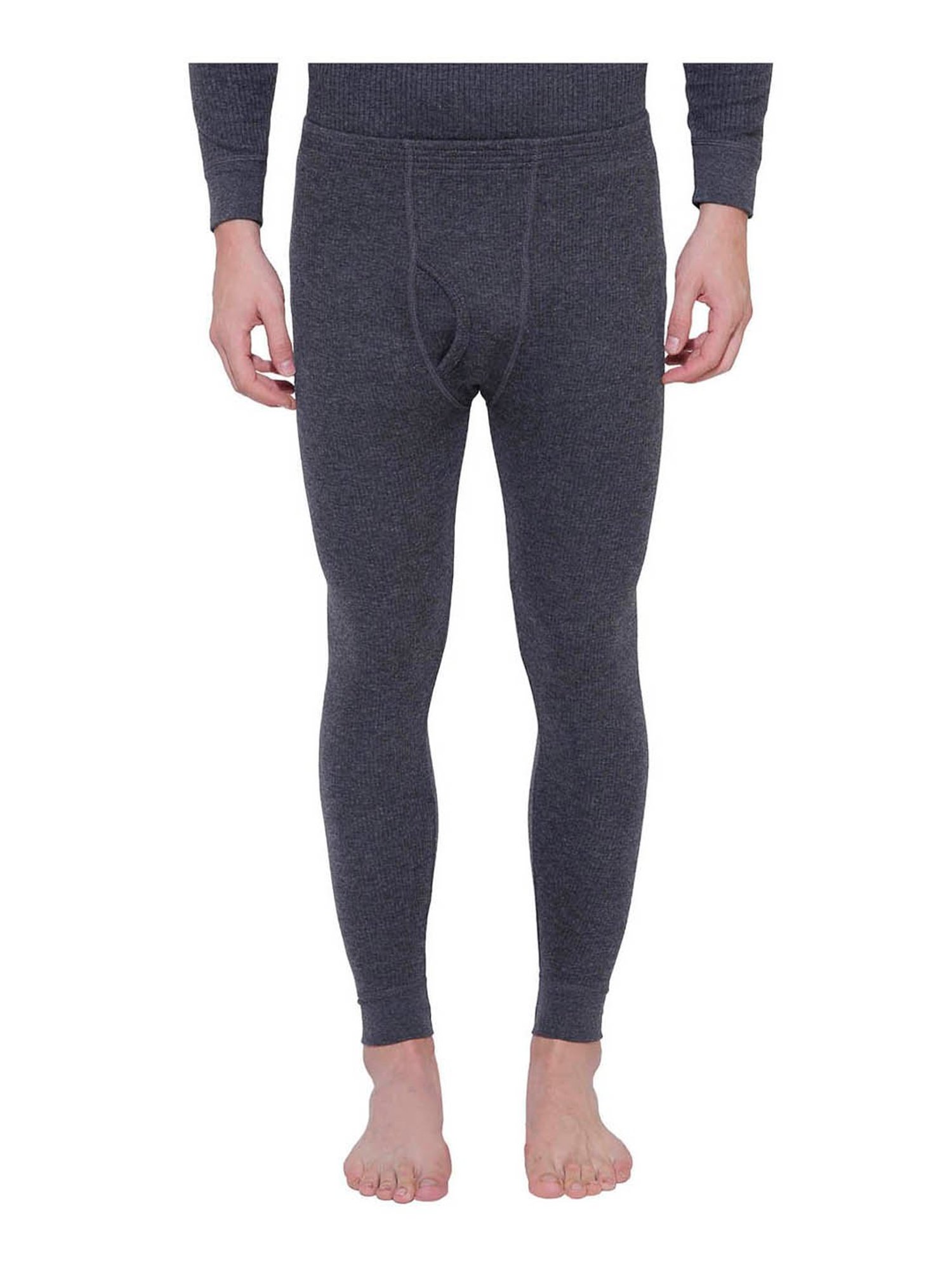 Dyca Grey Melange Regular Fit Thermal Bottom