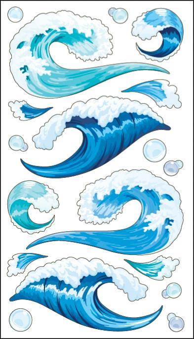 Sticko Classic Stickers-Tsunami