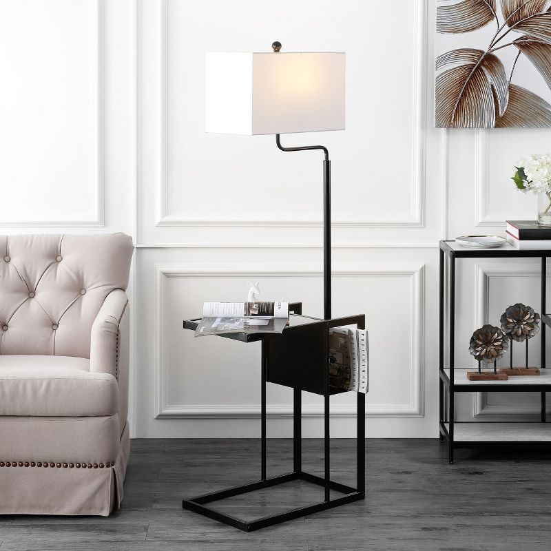 Janson Floor Lamp - Matte Black - Safavieh