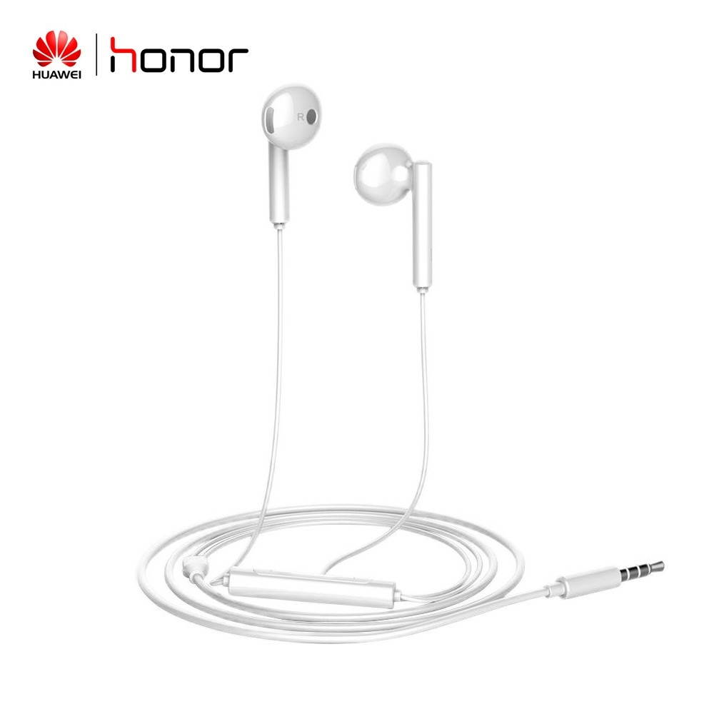 Original HUAWEI Honor Earphone AM115 Wired Half In-ear Headset 3.5mm Jack With Microphone Volume Control For Huawei P10 P20 Lite Mobile Phones Tablet Computer