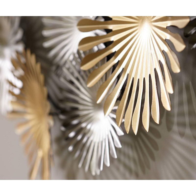 Newhill Designs Sparks 45" Wide Gold and Silver Metal Wall Art