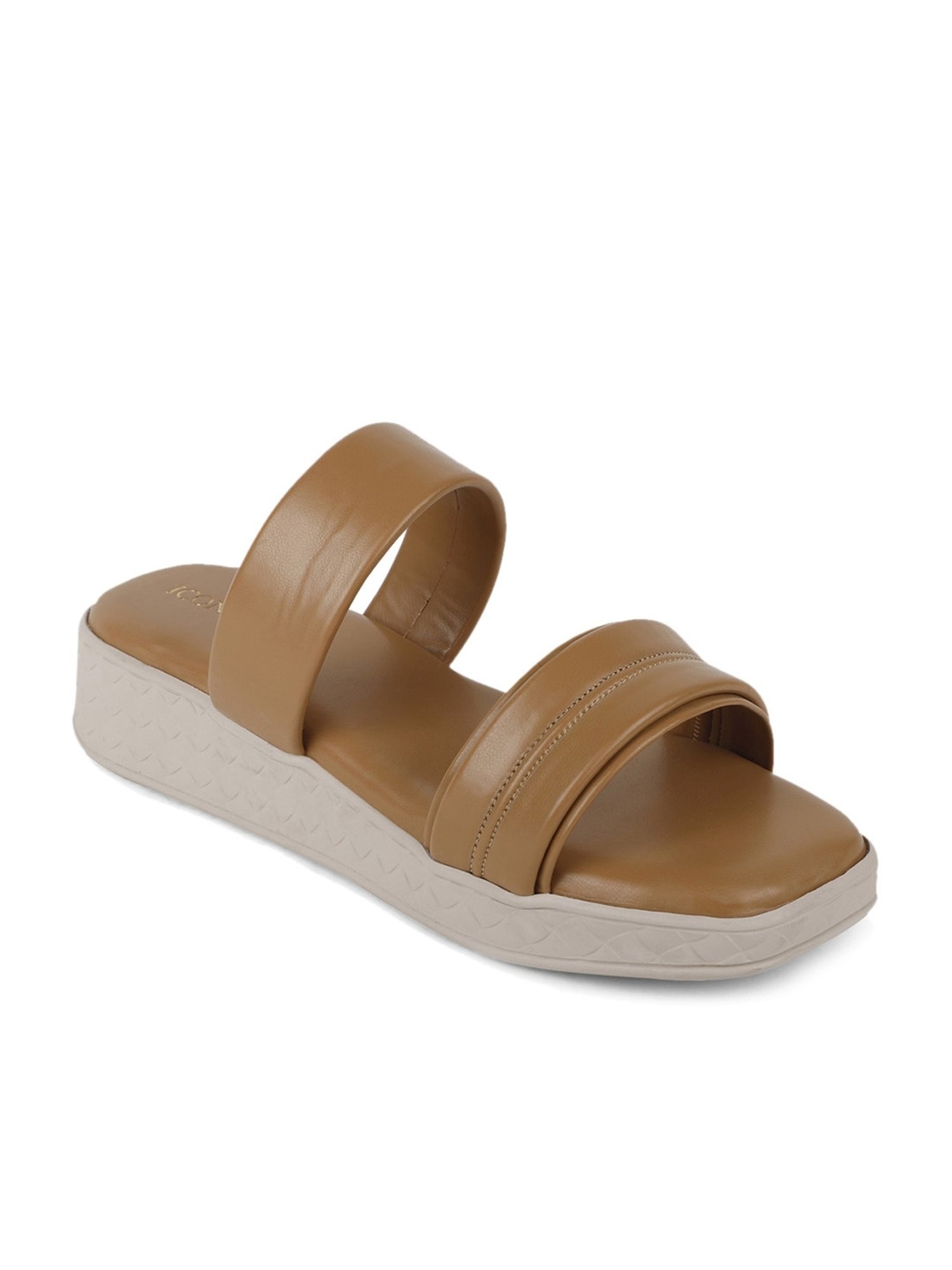 Iconics Women's Camel Casual Wedges
