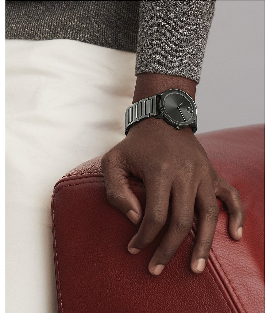 Movado Bold Evolution Gunmetal Stainless Steel Watch