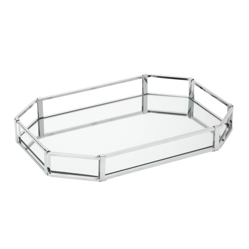 Octagon Design Bathroom Tray Chrome - Home Details