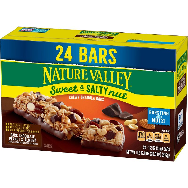 Nature Valley Sweet and Salty Dark Chocolate Peanut and Almond - 24ct