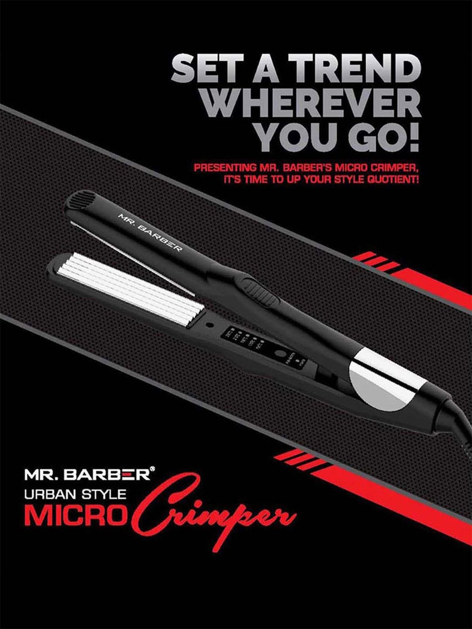 Mr. Barber Urban Style MB-UMC Micro Crimper (Black)