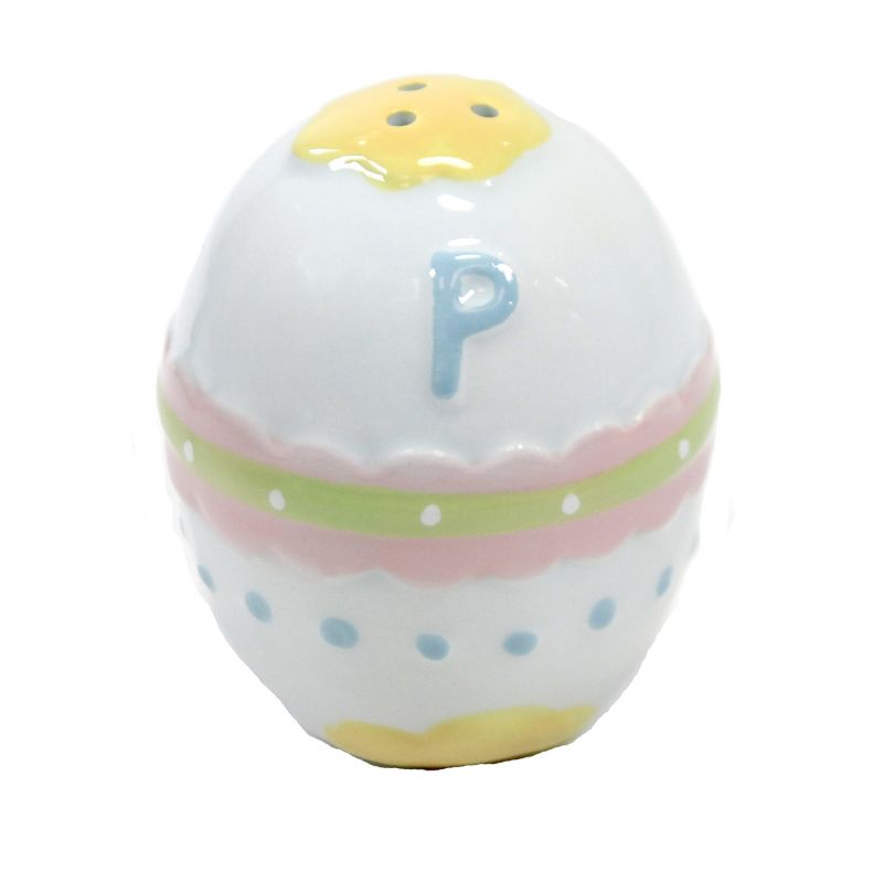 Tabletop 2.25" Bright Easter Salt & Pepper Shakers Bunny Egg Transpac  -  Salt And Pepper Shaker Sets