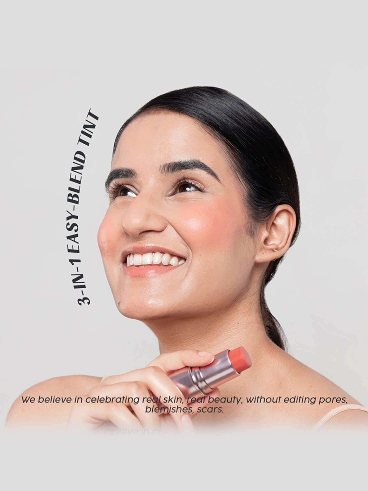 House of Makeup Dab N Glow Easy-Blend Lip + Cheek Tint Peach Cobbler - 8 gm