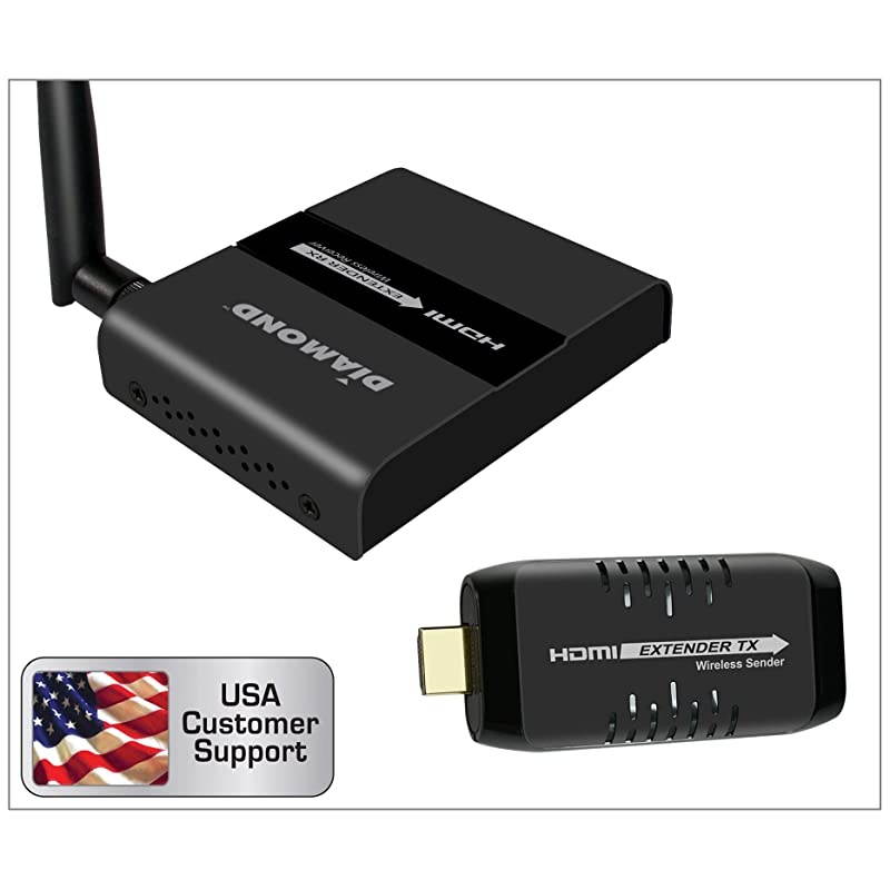 Wireless HDMI Extender Kit, TV Transmitter & Receiver for HD 1080p, Stream Video Content from: Laptops, PC, Cable Box, Satellite Box, Blu-ray, DVD, PS3, PS4, Xbox 360, Xbox One (VS100)