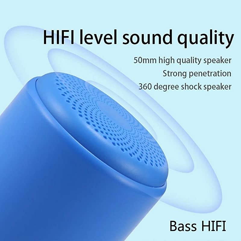 Mini Small Portable Wireless Bluetooth Speaker with TWS Function, Loud Sound, Long Battery Life, Supports Type-C USB Playing and TF Card Playing (Black)