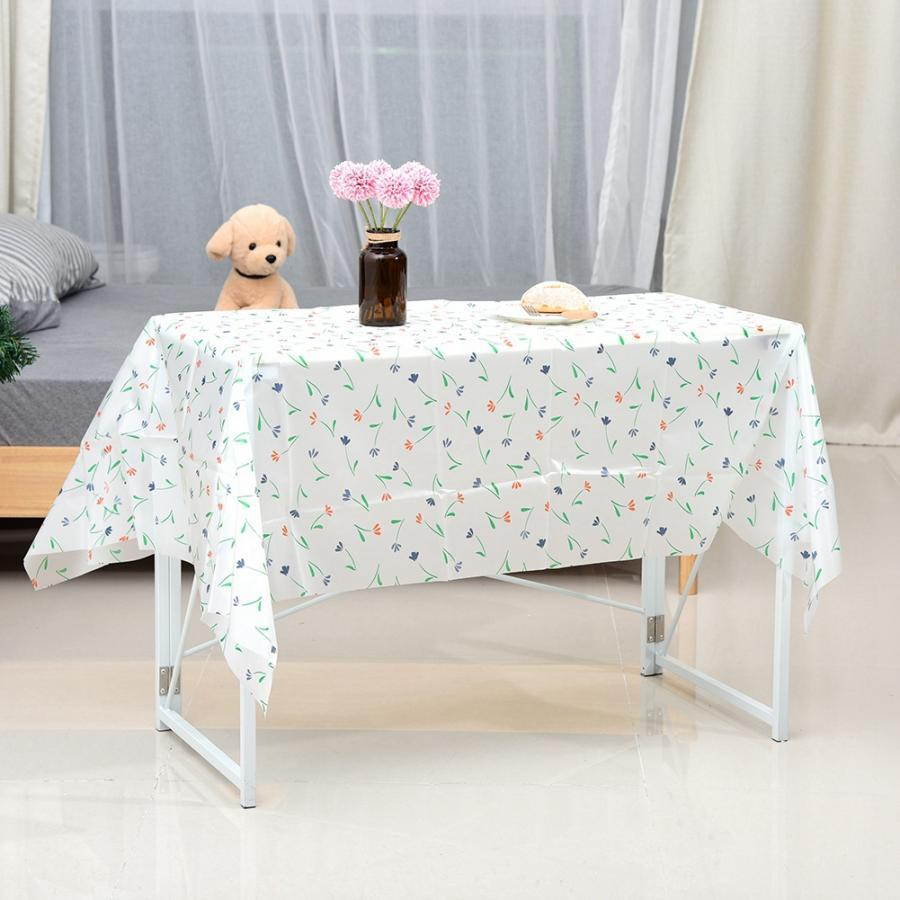 PVC Waterproof Cotton Linen Table Cover Cloth Wipe Clean Tablecloth Mat Pad