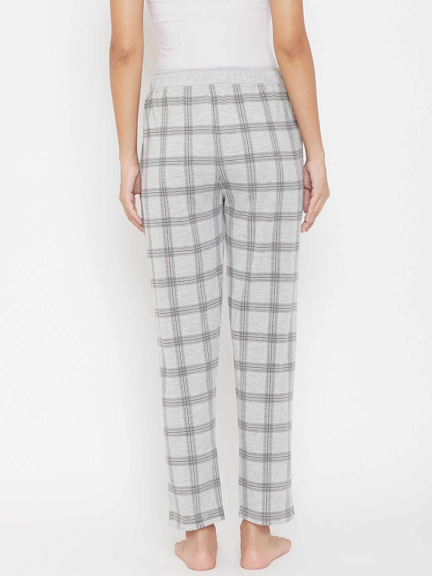 Okane Grey Check Lounge Pants